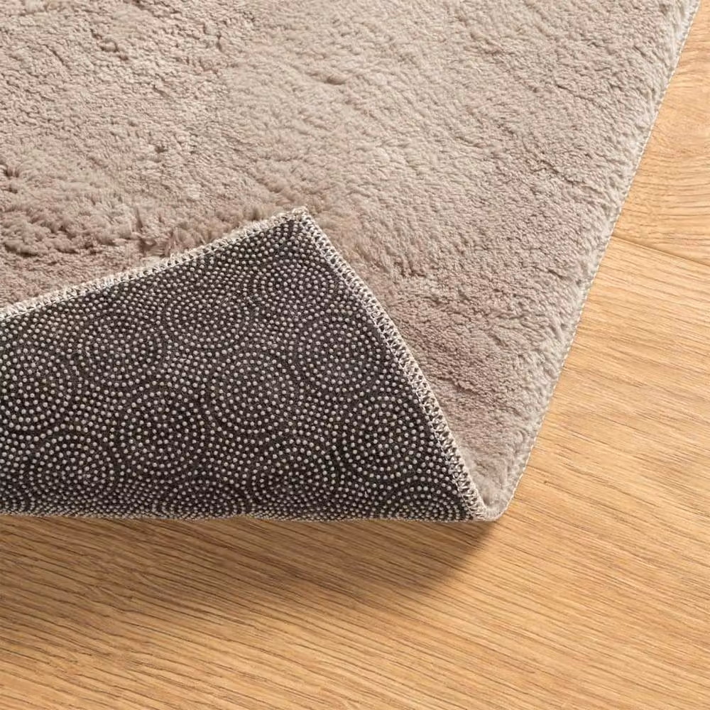 Berkfield Home HUARTE Square Short Pile Washable Rug in Sand and Brown, W/D: 120 x 120 cm – 2