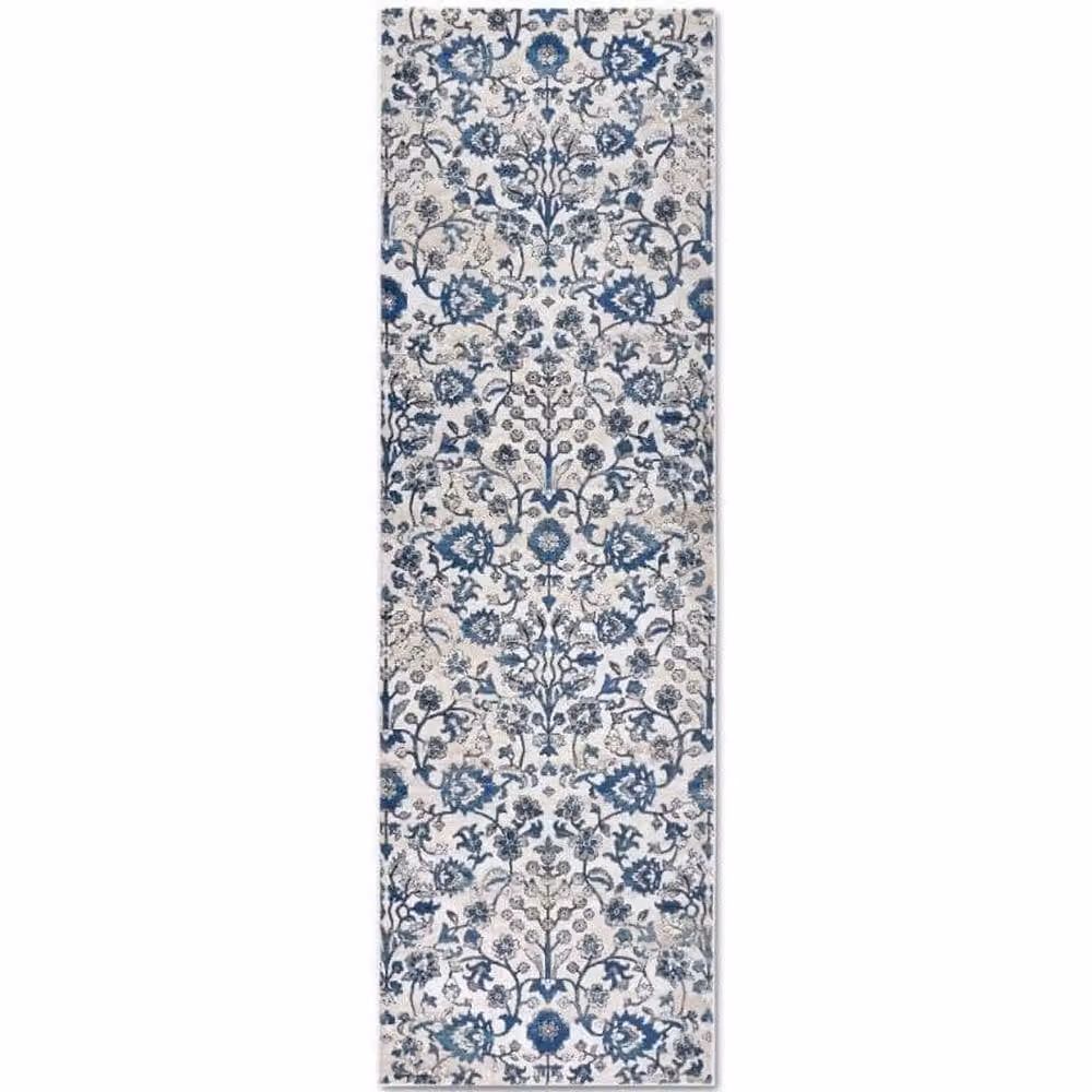 Villeroy & Boch 1869 Ernest Vintage Floral Short Pile Rug in Beige, W: 80 cm, L: 240 cm – 4
