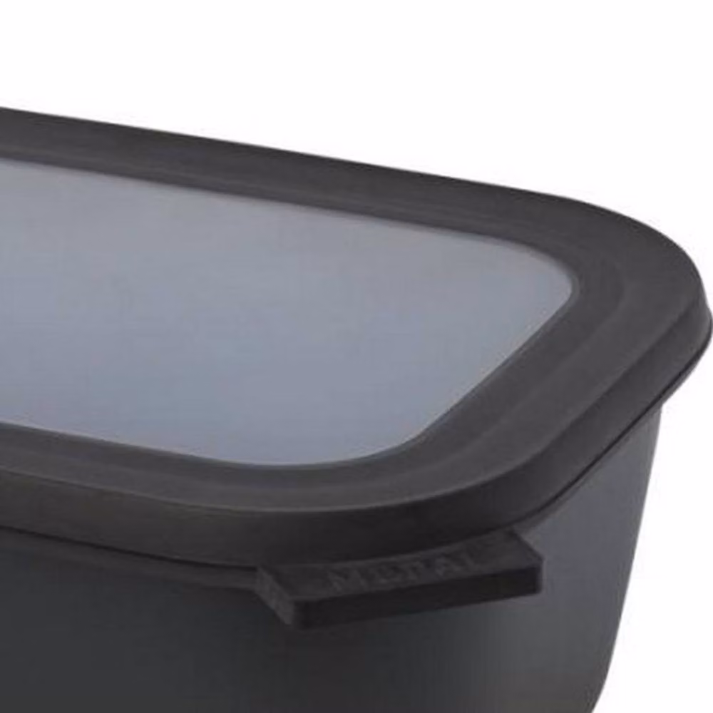 Mepal Cirqula Rectangular Airtight Food Container, 1.5 l, Black – 2
