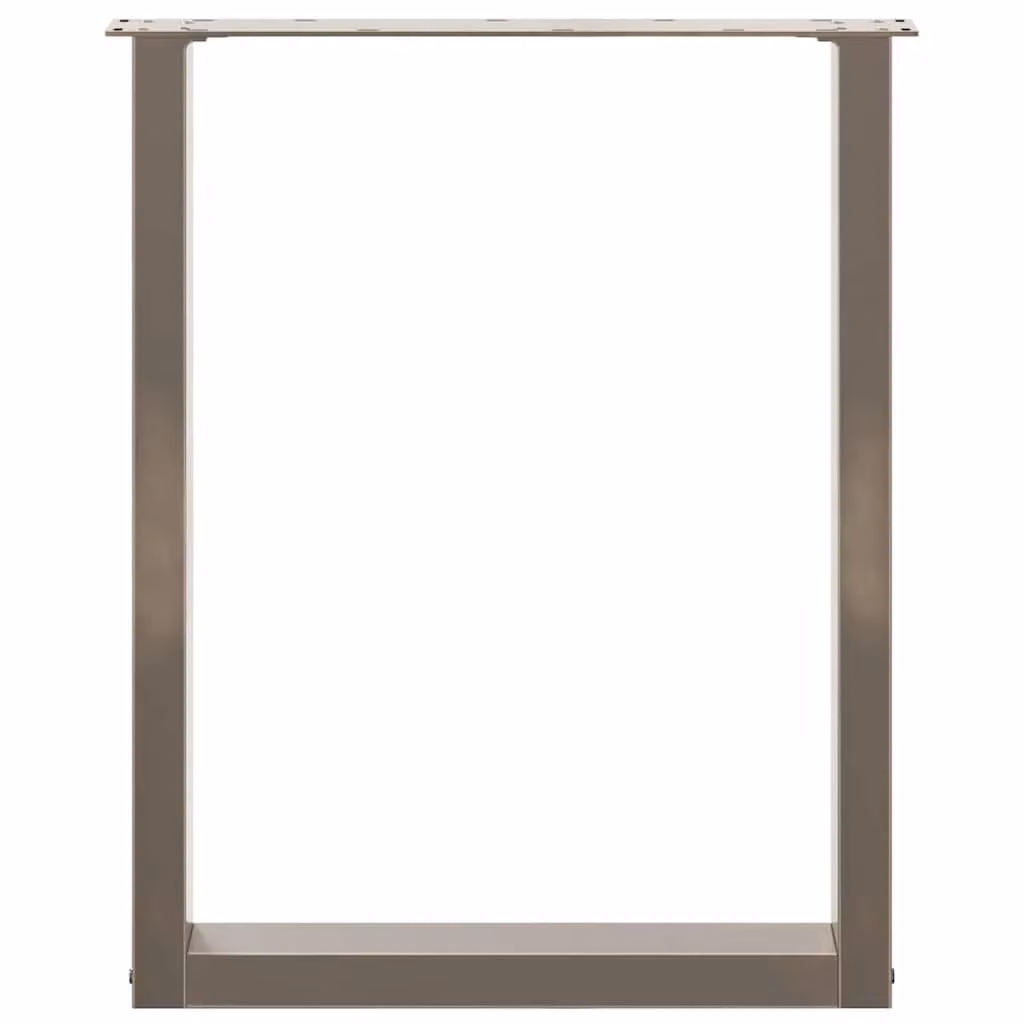 Berkfield Home U-Shaped Coffee Table Legs, 3 Piece Set, Brown Steel, H: 70 x 72.5 cm – 3
