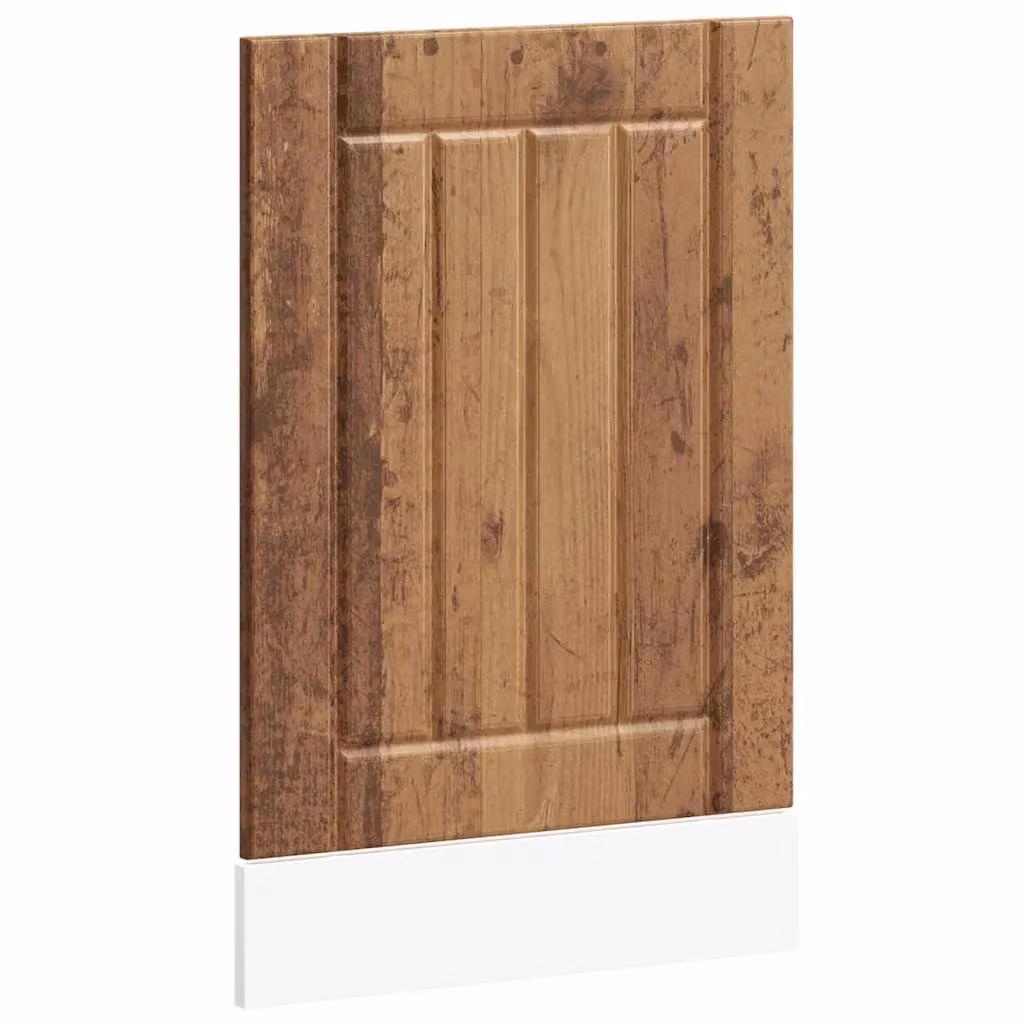 Berkfield Home Lucca Dishwasher Panel in Old Wood Brown Engineered Wood – 2