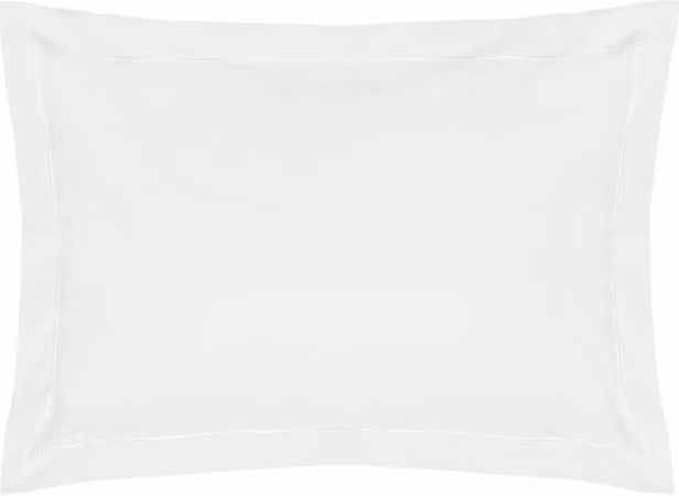 Belledorm Easy Care 200 Thread Count Cotton Polyester Percale Oxford Pillowcase in White