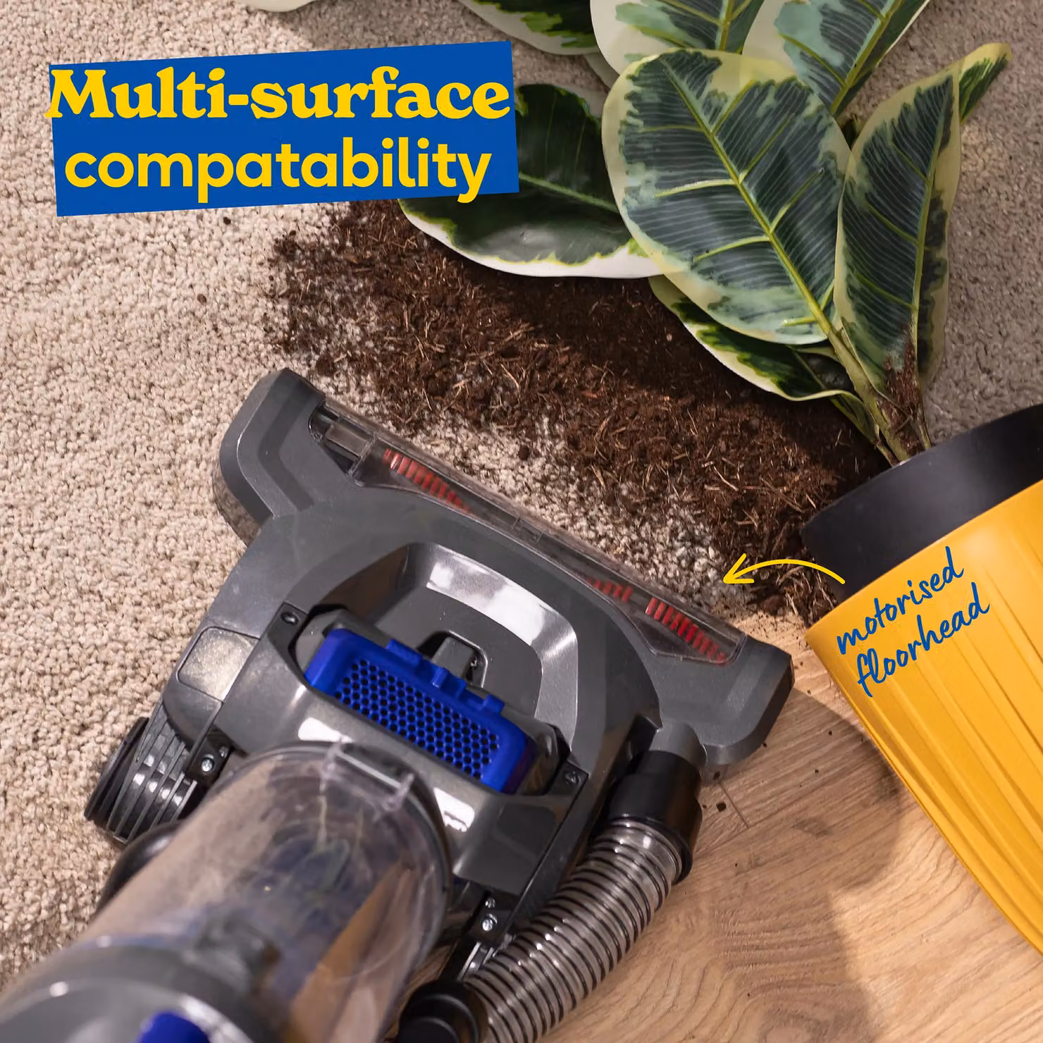 Russell Hobbs RHUV5101 3 in 1 Upright Vacuum Cleaner, 400W, Blue – 4