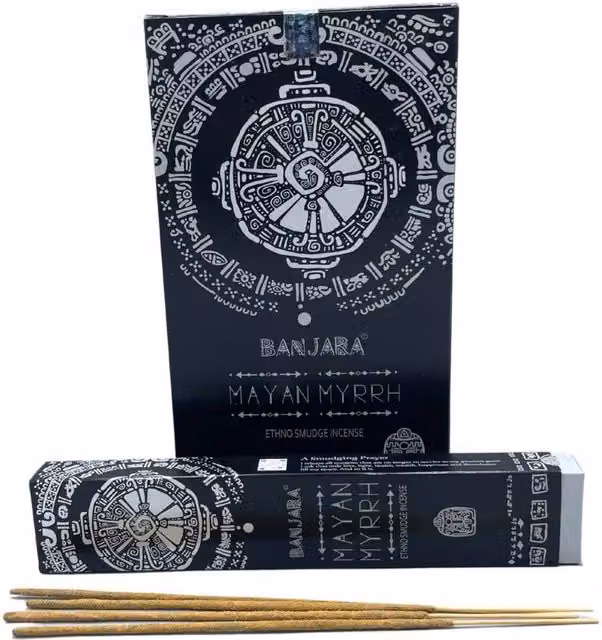 KDMD Banjara Tribal Smudge Incense Sticks, Mayan Myrrh, Brown – 1
