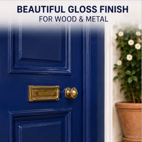 Rustins Quick Dry Water Based Gloss Paint for Wood, Blue, 250ml – 3