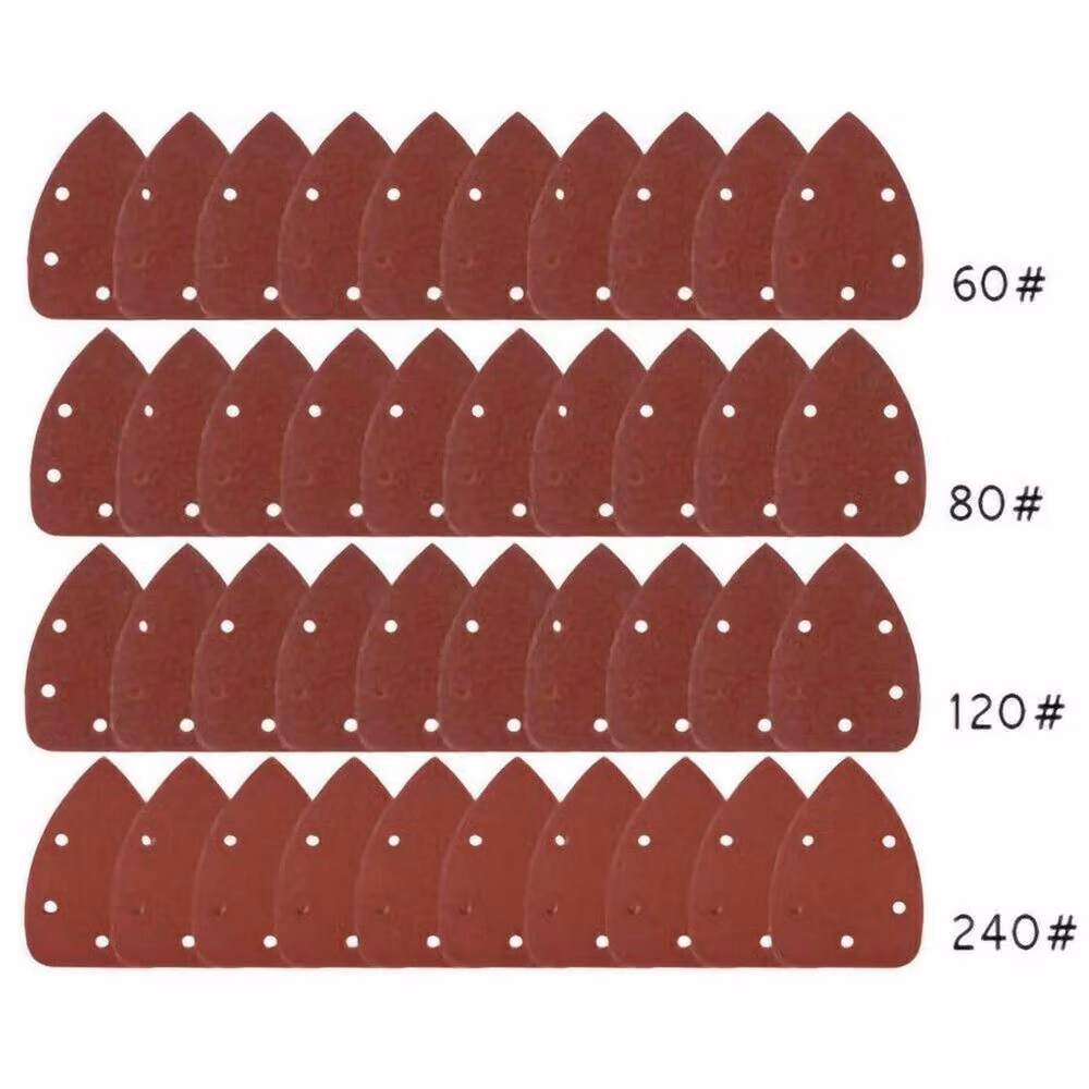Spetlek 40 Mixed Mouse Sanding Sheets for Black and Decker, Brown, W: 520 mm x L: 10000 mm – 2