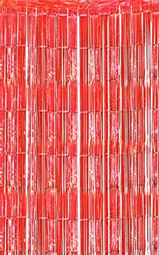 Netagon Red Shimmer Tinsel Curtain W: 3 m, H: 1 m – 1
