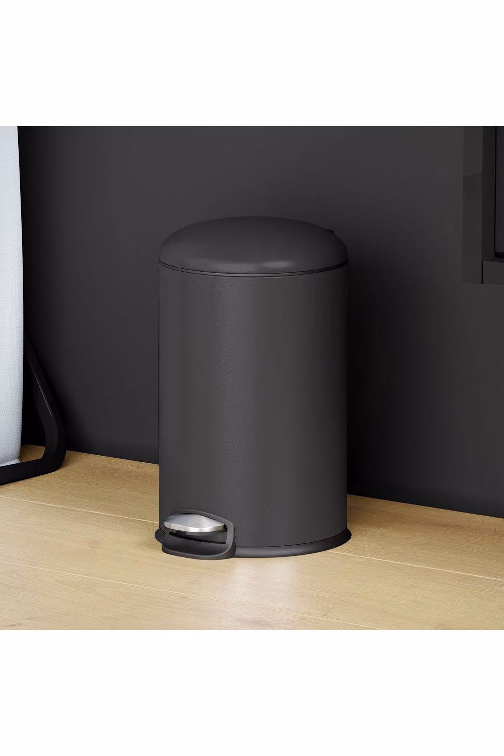 Cosmic Essentials Collection 5L Pedal Bathroom Bin in Matt Black – 3