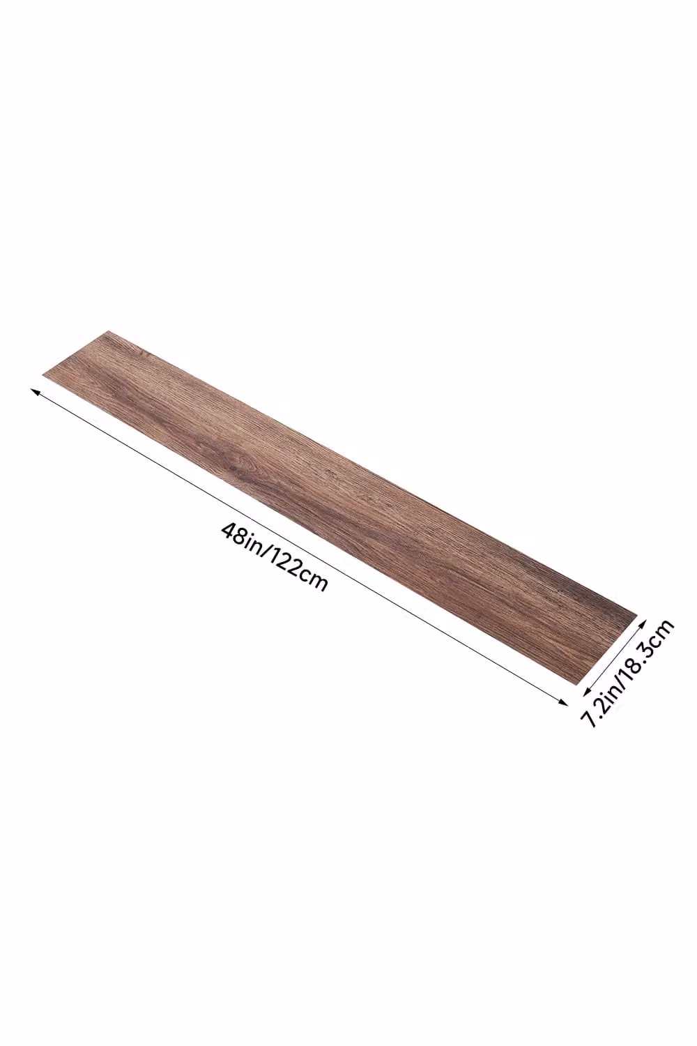 Living and Home 14-piece Walnut Wood Grain SPC Click-Lock Vinyl Flooring, 3.12 m2 – 3