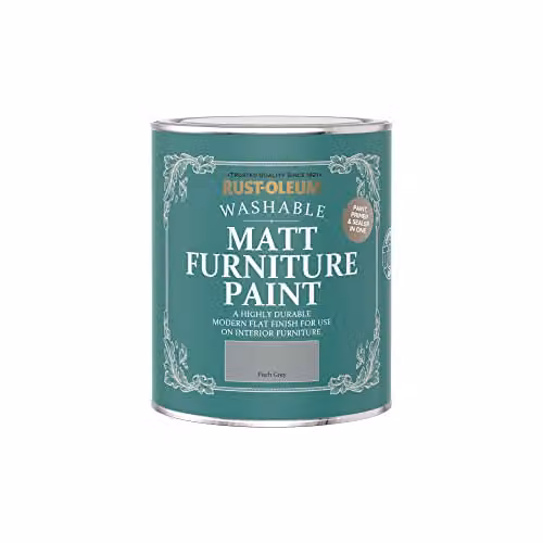 Rust-Oleum Matt Grey Furniture and Skirting Board Paint, 750ml – 2