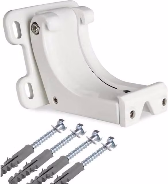 Primrose Awnings Wall Bracket and Bolts for Full Cassette Awnings, White