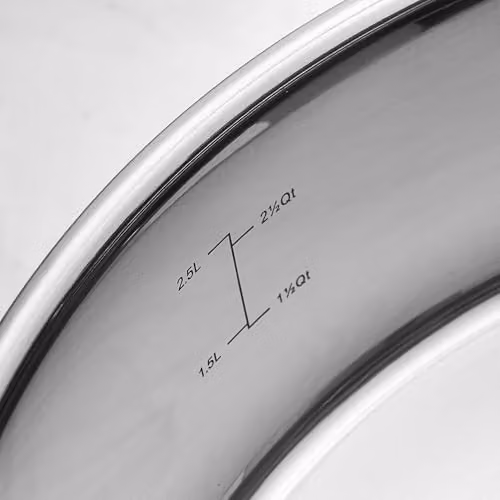 Prochef Stainless Steel Saute Pan with Glass Lid, Silver, Diameter: 26 cm, Height: 7.4 cm – 5