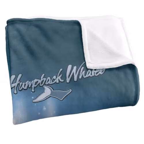 JQ Licensing Humpback Whales Silky Touch Super Soft Fleece Throw Blanket, Multicolour, W: 91 cm, D: 147 cm – 2