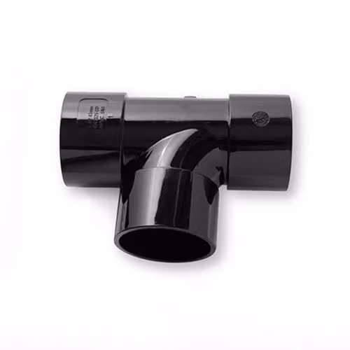 Primaplumb Black Plastic 40mm 92.5 Degree Swept Tee Push Fit Plumbing Connector