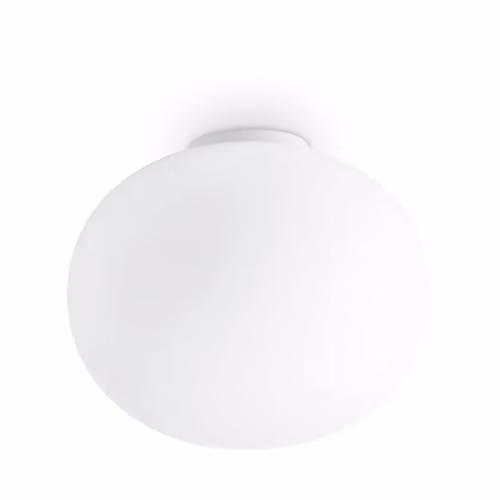 Ideal Lux Cotton Globe Sphere Ceiling Light in White, Diameter: 30 cm
