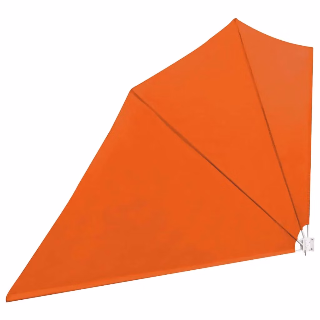 Berkfield Home Collapsible Balcony Side Awning in Orange, W/H: 160 x 240 cm – 2