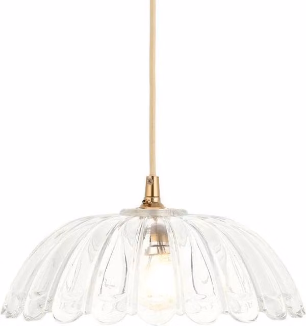 Netlighting Carnation Dome Pendant Ceiling Light in Transparent Glass