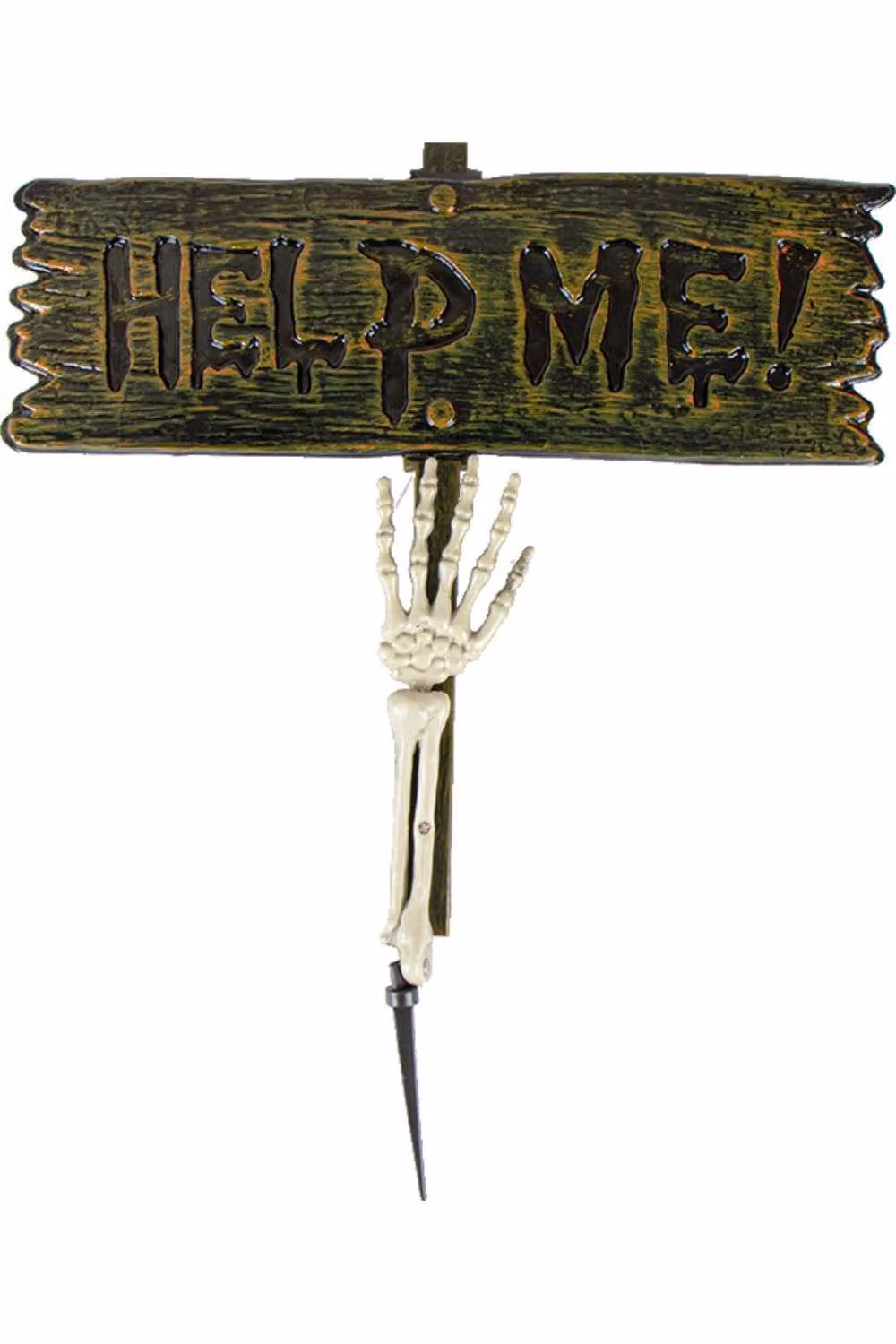 KDMD Halloween Help Me Garden Stakes, 2 Pack, Black and Orange – 3