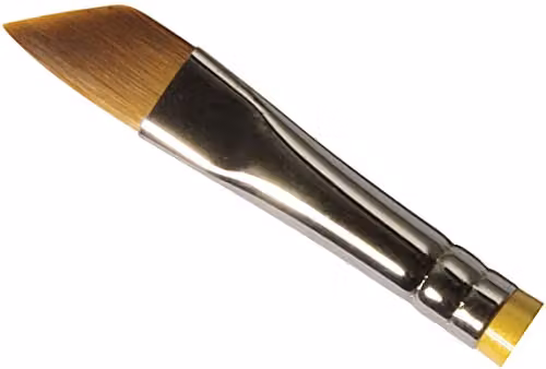 Daler-Rowney System3 Professional Acrylic Sword Brush, Synthetic Hair, Short Handle, 1/4in, Multicolour