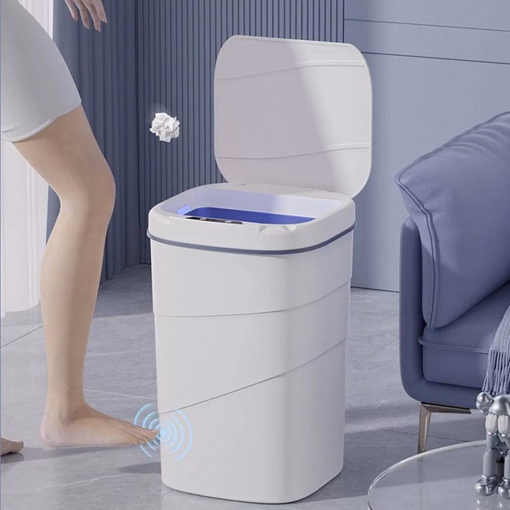 NESTLUNE 18L White Automatic Motion Sensor Smart Trash Can W: 60 cm, D: 60 cm, H: 33.8 cm – 2