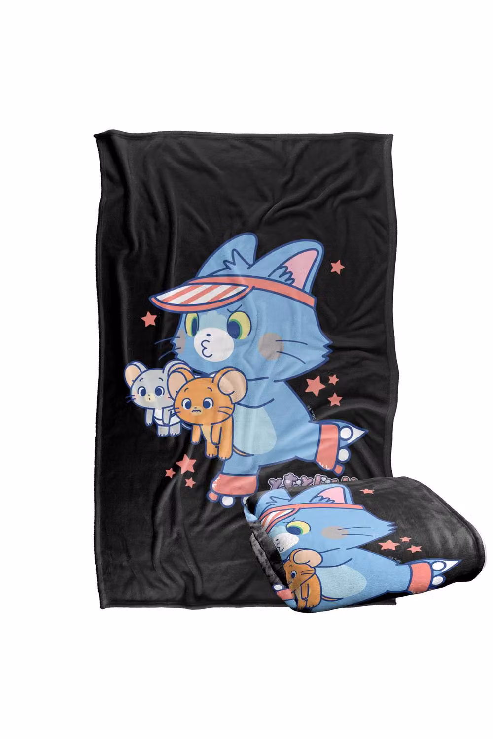 Warner Bros. Tom & Jerry Gokko Roller Skate Patrol Silky Touch Super Soft Polyester Throw Blanket, Multicolour, Large – 2