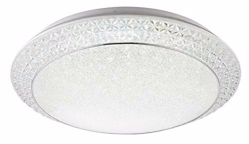 Netlighting Ronja LED Ceiling Light in White with Remote Control and Dimmable CCT, W/D/H: 40 x 40 x 12 cm