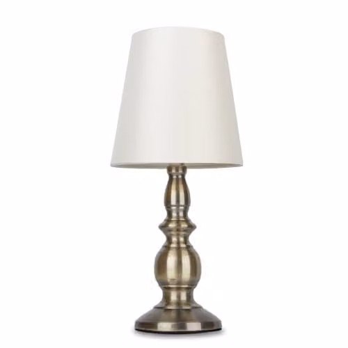 ValueLights Sierra Dimmable Touch Table Lamp in Gold and Cream
