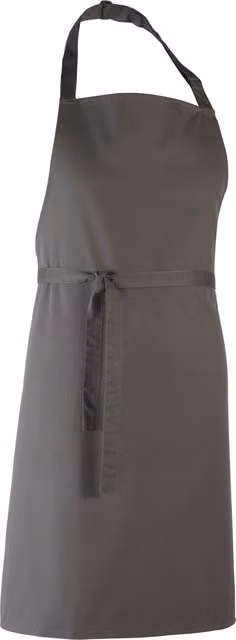 Premier Colours Poly Cotton Professional Bib Apron in Grey – 1