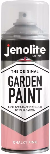 Jenolite Weatherproof Matt Pink Multi-Surface Wood Paint Spray, 0.4 l