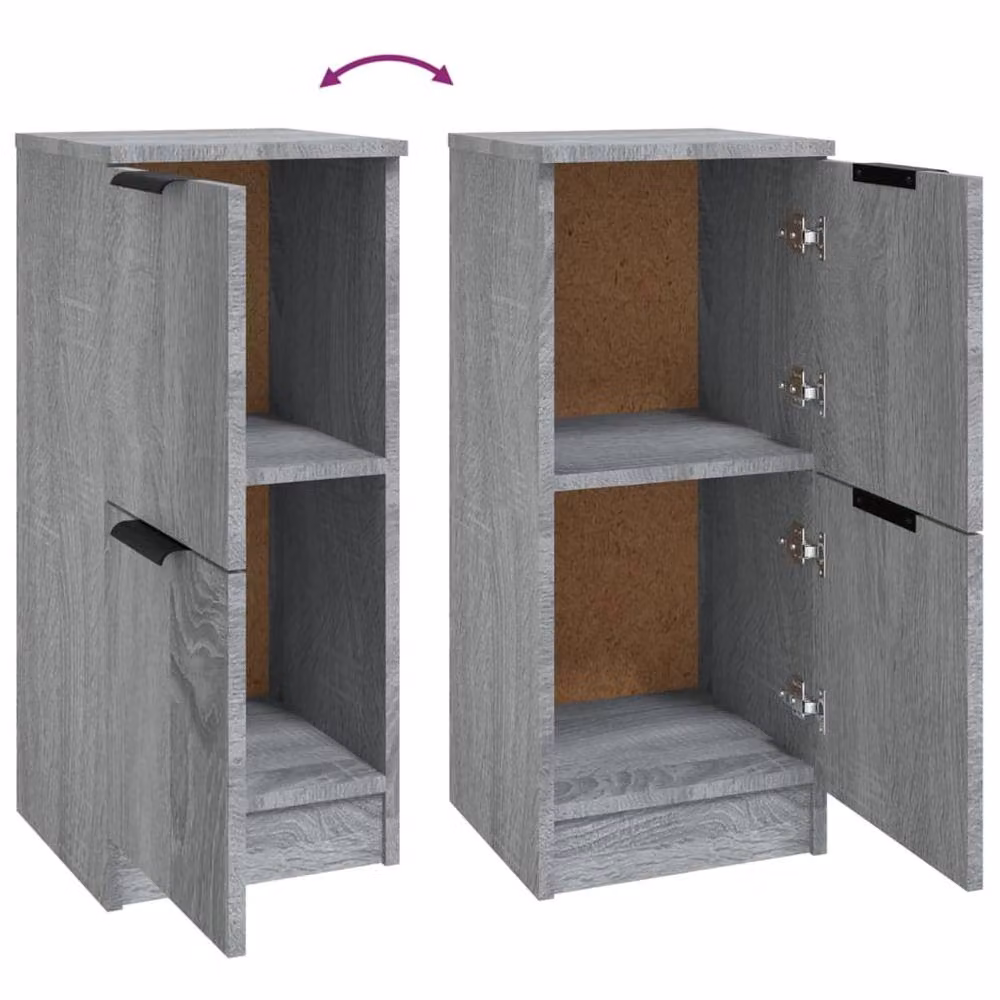 Berkfield Home Grey Sonoma Sideboard in Engineered Wood W/D/H: 30 x 30 x 70 cm – 3