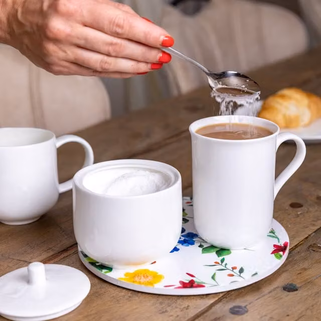 Maxwell Williams 2 Piece Bone China Milk Jug and Sugar Pot Set in White
