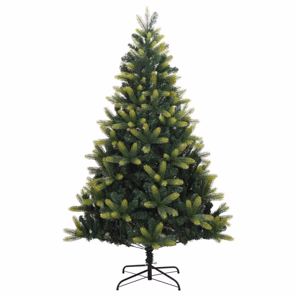 Berkfield Home Beautiful Green Artificial Hinged Christmas Tree with Stand, Height: 210 cm – 3