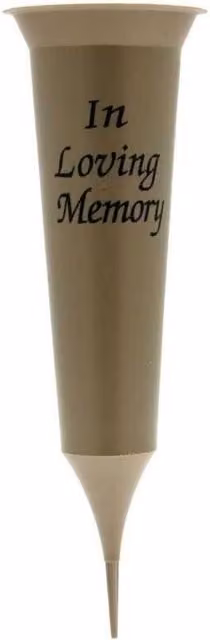 KDMD Gold and Black Spiked Grave Vase, 5 Pack, Height: 32 cm