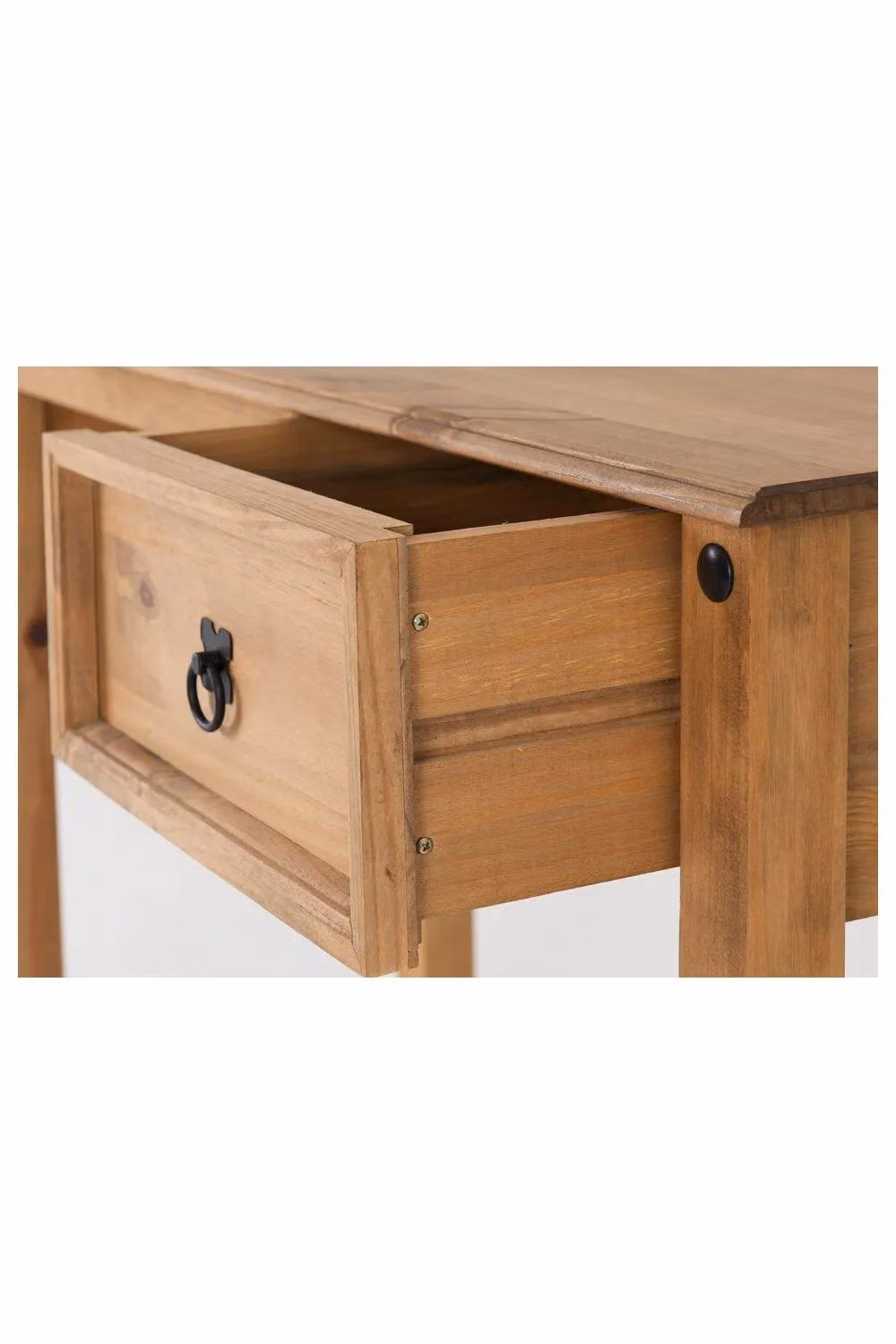 Seconique Budget Mexican Rustic Pine Writing Desk in Brown and Sand – 3