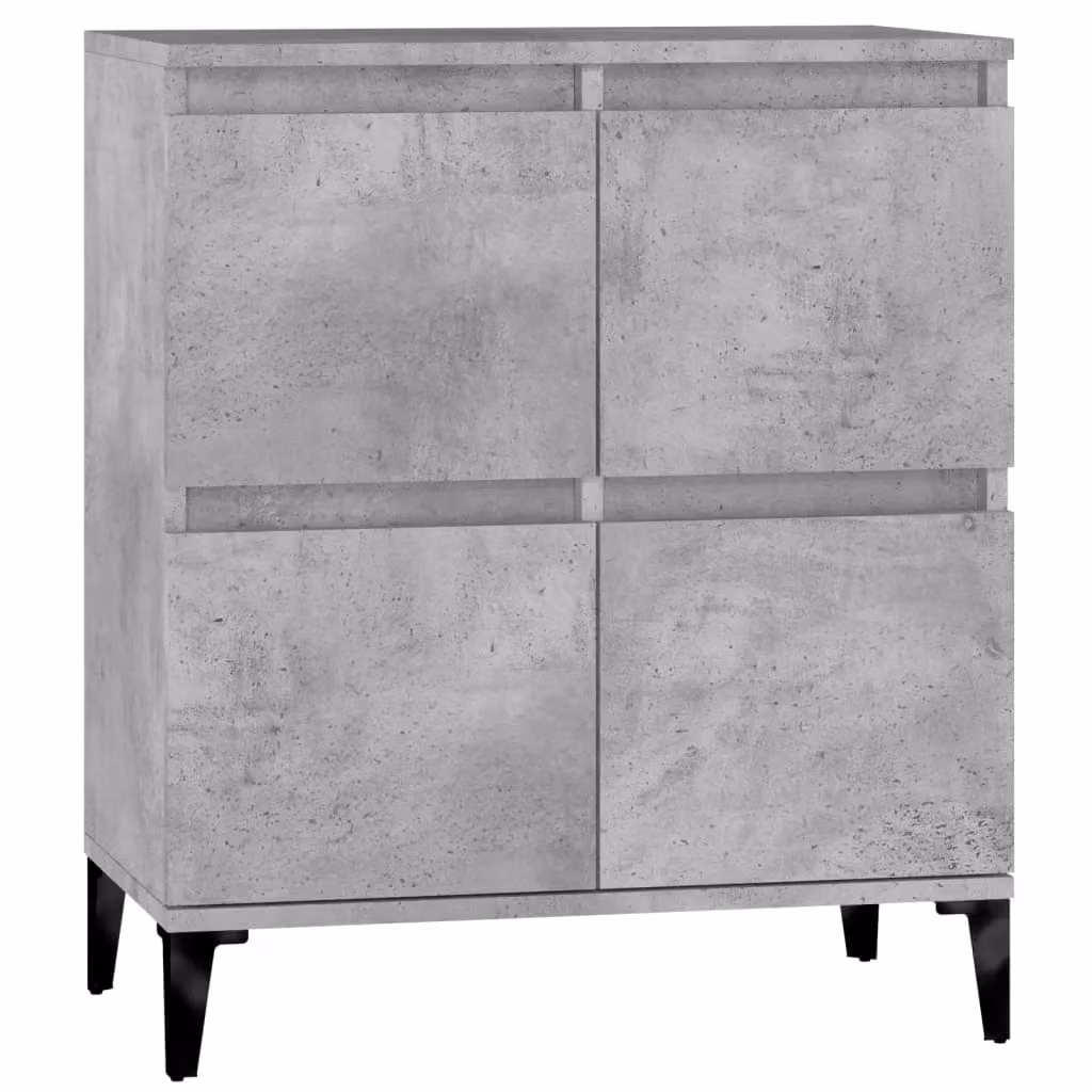 Berkfield Home Sideboard in Concrete Grey, W/D/H: 60 x 35 x 70 cm – 2