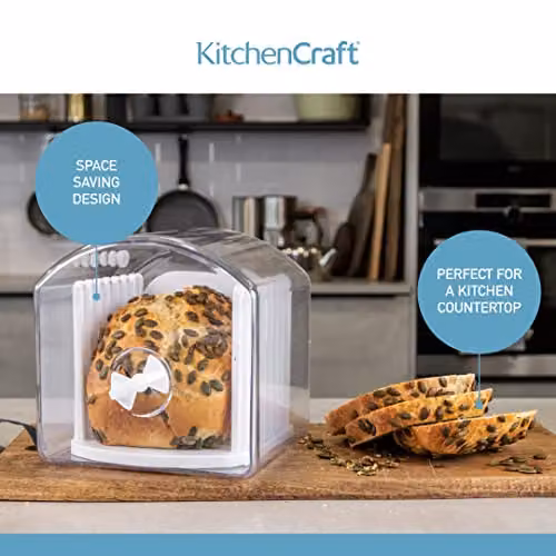 KitchenCraft Clear Acrylic Expandable Breadkeeper, Transparent Ventilated Plastic Bread Bin – 2