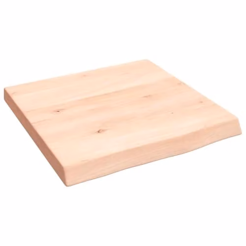 vidaXL Wall Mounted Oak Wood Shelf, Natural/Brown, W/D/H: 40 x 40 x 2-4 cm – 1