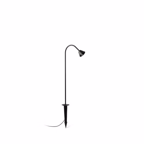 Netlighting Lily LED Outdoor Ground Spike Light, Black, 65 cm, 2700K Warm White, IP65 – 1