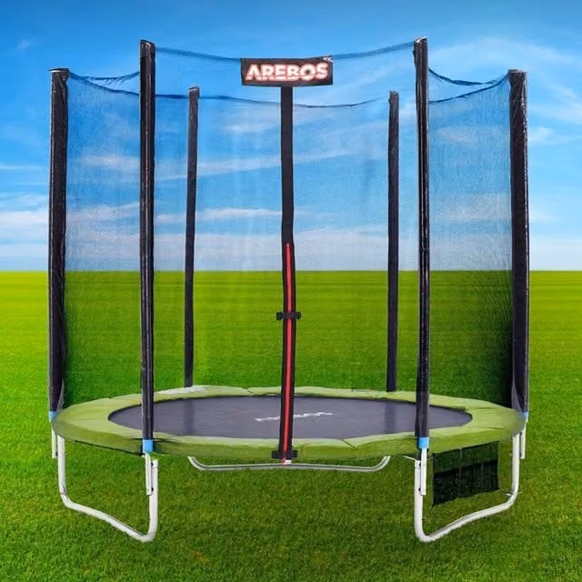 AREBOS Light Green PVC Trampoline Safety Pads for 13ft Trampolines