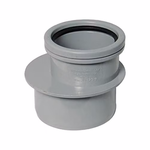 FloPlast Grey Plastic Soil Pipe Reducer 110mm x 82mm – 1
