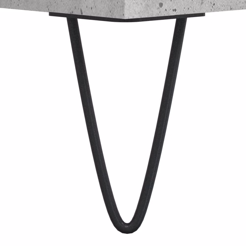 Berkfield Home Set of 2 Modern Bedside Cabinets in Concrete Grey, W/D/H: 40 x 35 x 50 cm – 3