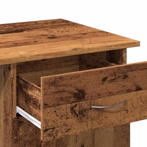 vidaXL Writing Desk in Old Wood Brown, Engineered Wood, W/D/H: 100 x 50 x 76 cm – 7