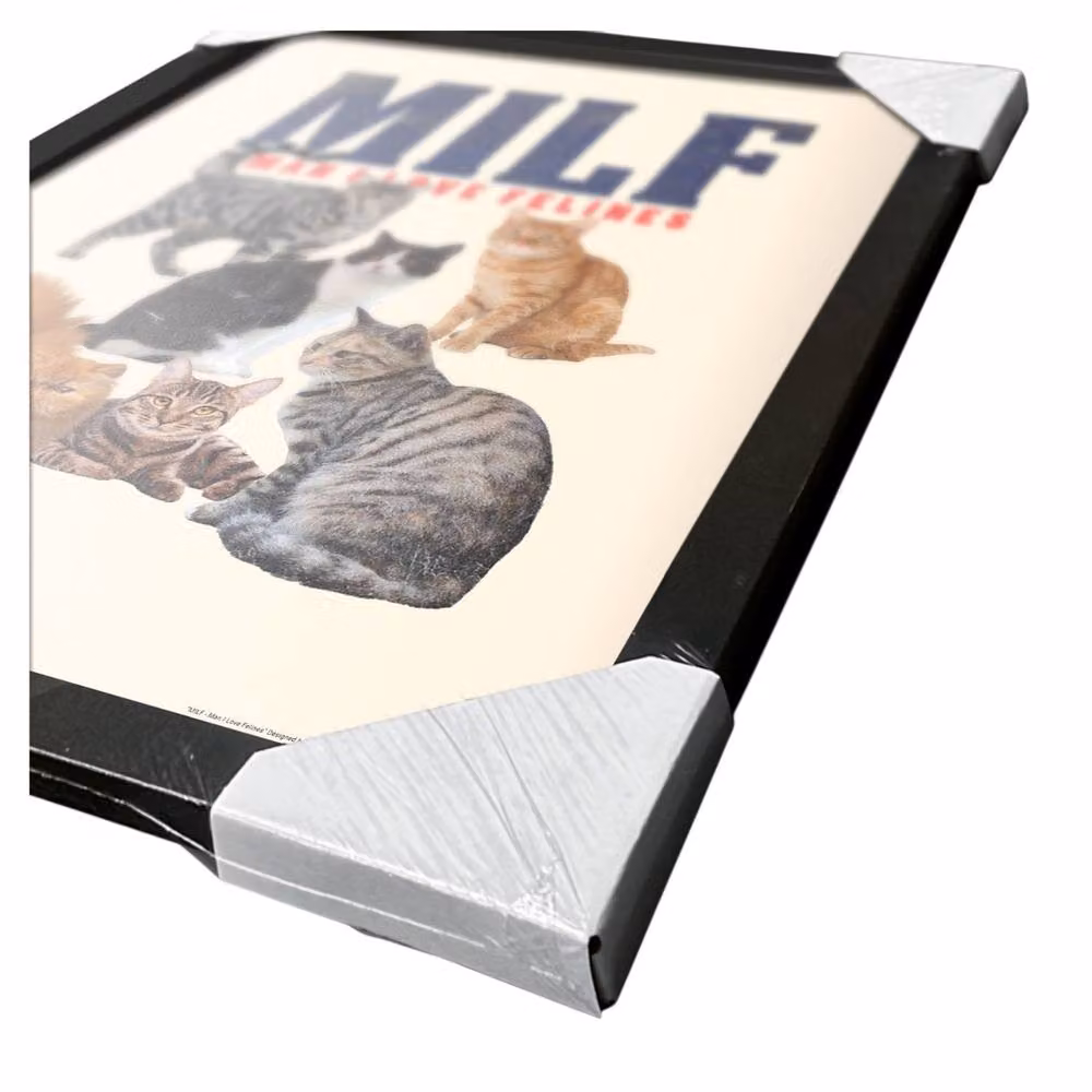 Threadless Milf Cats Multicolour Framed Paper Poster – 3