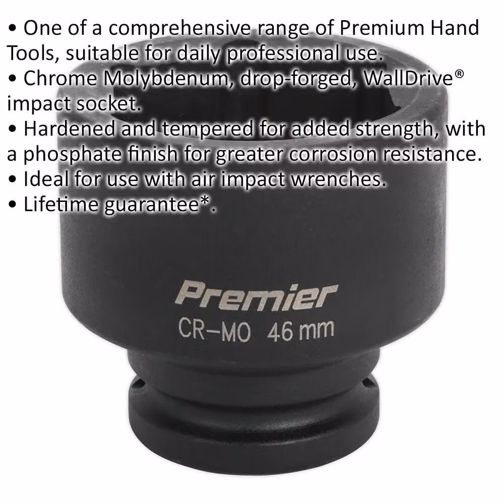 Loops 46mm Forged Chromoly Impact Socket with 3/4 Inch Square Drive – 2