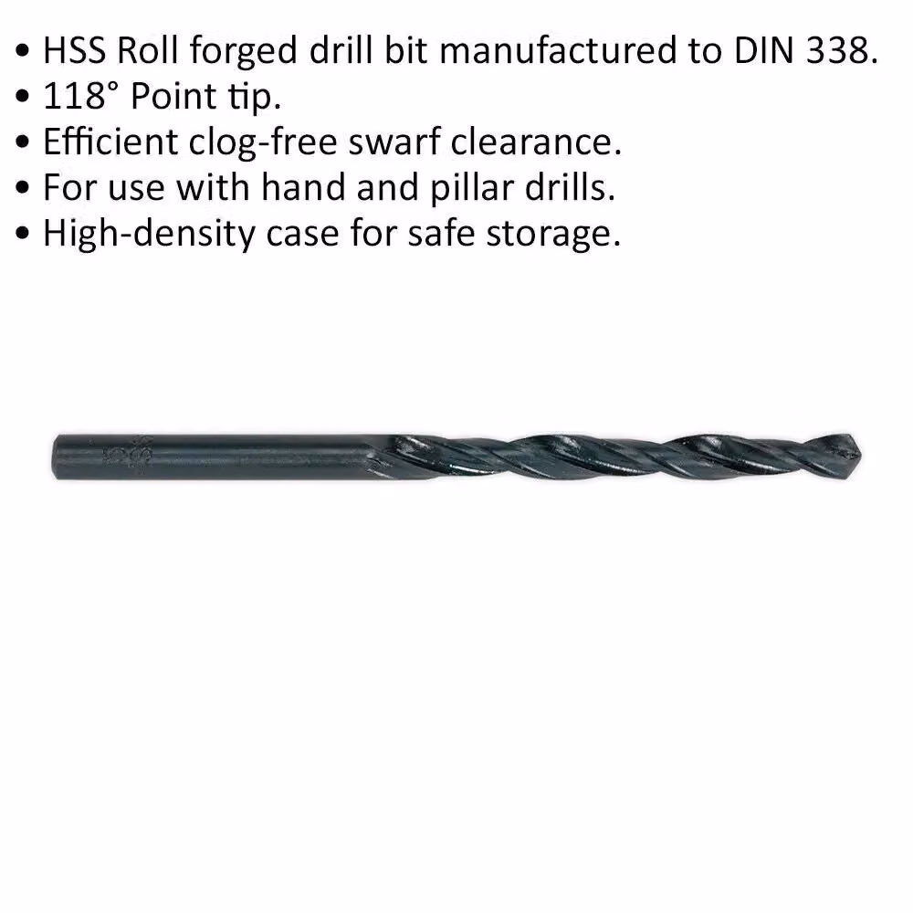 Loops 10 Pack HSS Twist Drill Bits, 6.35 mm, Black and Multicolour – 2
