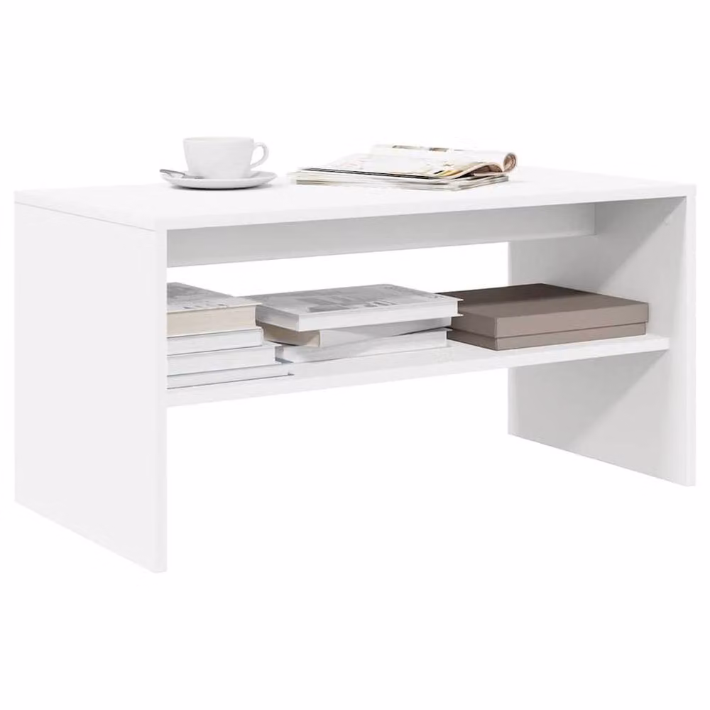 Berkfield Home White Minimalist TV Cabinet in Engineered Wood W/D/H: 60 x 40 x 40 cm – 2