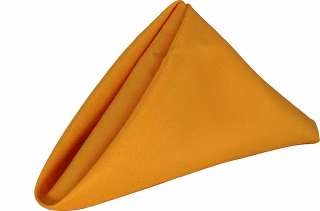 Trimming Shop Plain Gold Cotton Polyester Dining Table Napkins