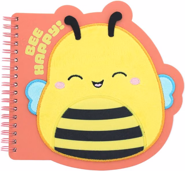 Squishmallows Bee Plush Notebook in Multicolour
