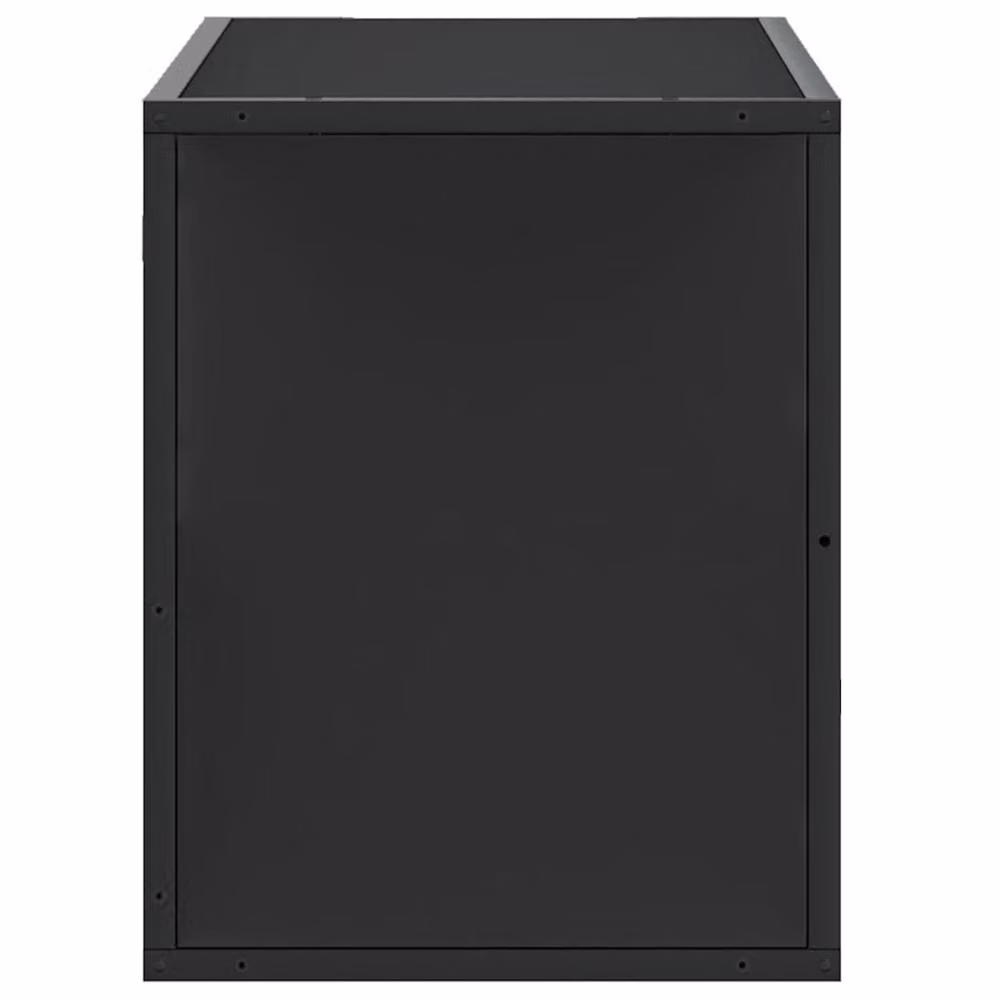 Berkfield Home Modern Black TV Cabinet in MDF and Metal, W/D/H: 80 x 31 x 39.5 cm – 4