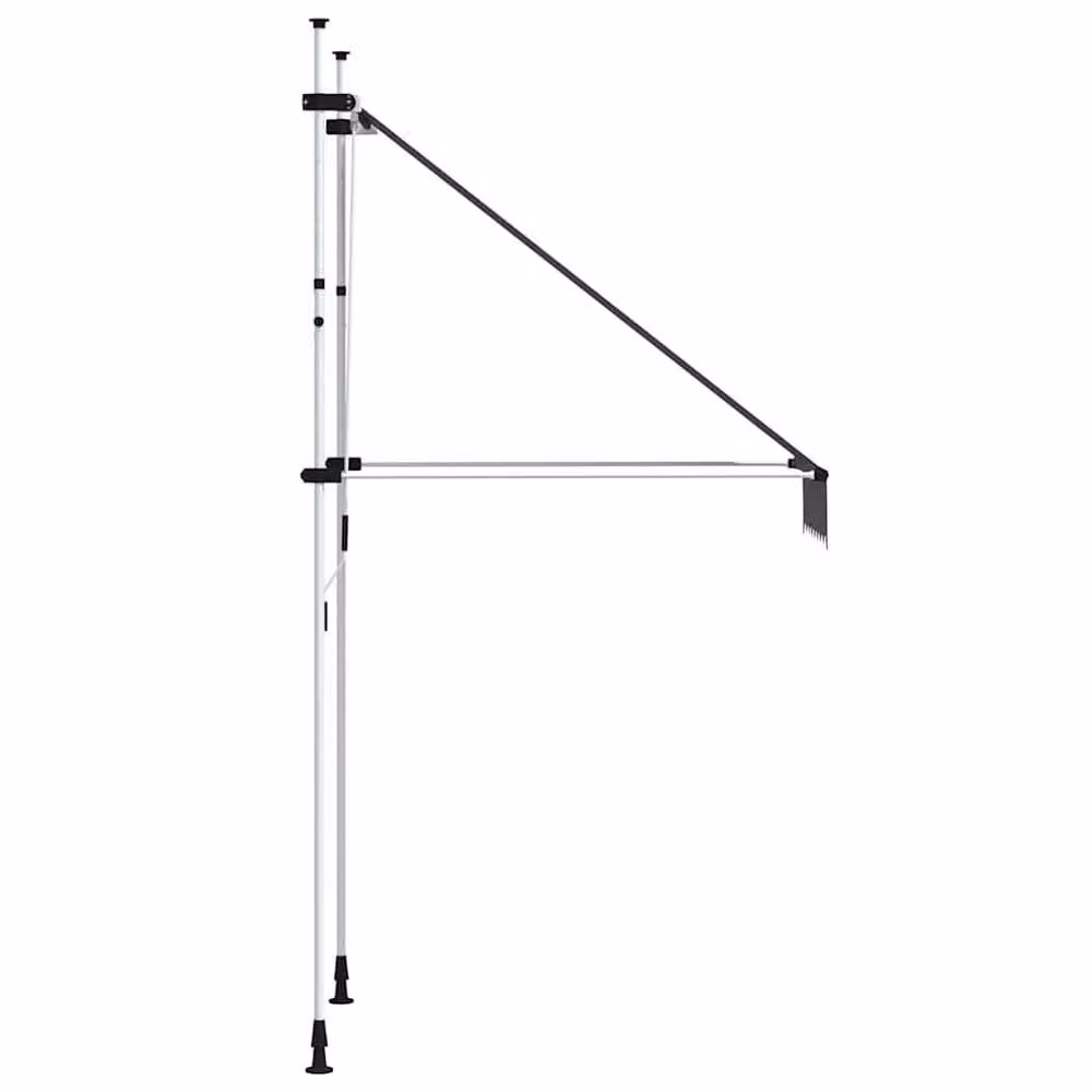 Berkfield Home Manual Retractable Awning in Anthracite, W/D/H: 200 x 100 x 120 cm – 3